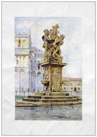 BRUNO SANTOCHI 1895 - 1962 Senza titolo 1932 Acquerello su carta 44 x 31....