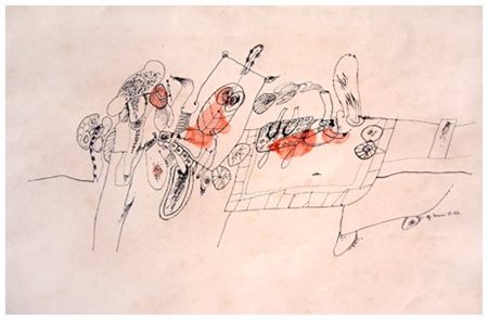 GUIDO BIASI 1933 - 1983 Senza titolo 1963-64 Inchiostro e guazzo su...