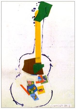 GIUSEPPE CHIARI 1926 - 2007 Senza titolo Pittura, collage e t.m. su...