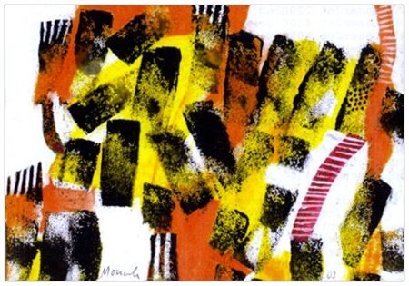 IGNAZIO MONCADA 1932 Senza titolo 2003 T.m. su cartoncino intelato 16,5 x 24....