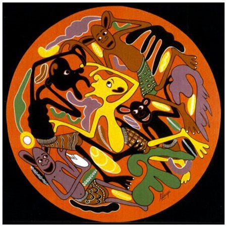 GEORGE LILANGA Tanzania 1934 - 2005 Wanakiyui uanamshngaa 2001 Olio su...