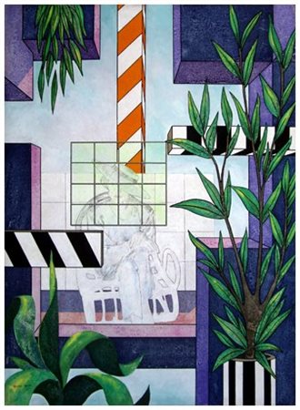 TONINO CAPUTO 1933 Cafè Select 1985 Olio e t.m. su tela 70 x 50. Firma e data...