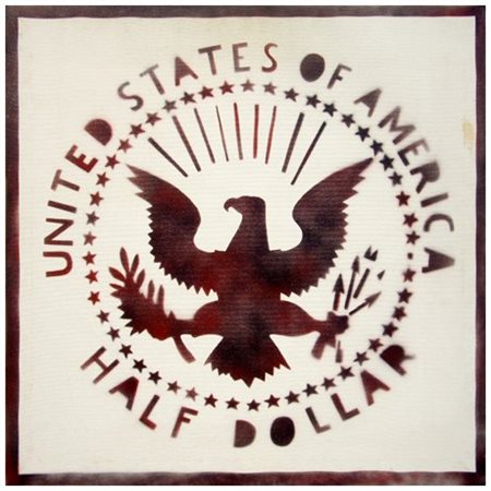 FRANCO ANGELI 1935 - 1988 Antipittura Vernici spray su tela 70 x 70. Titolo e...