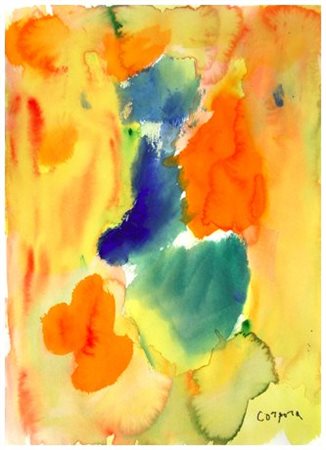 ANTONIO CORPORA 1909 - 2004 Mattina 2002 Acquerello su cartoncino 51 x 36....