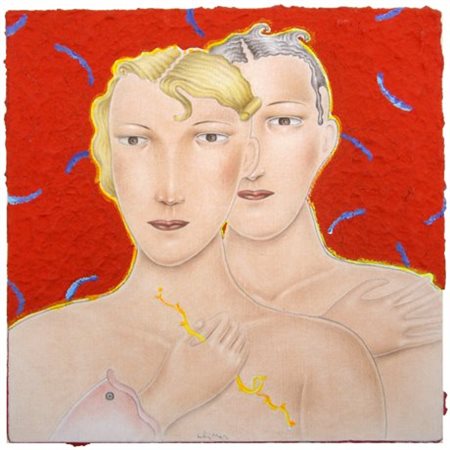 LUCA ALINARI 1943 Senza titolo Acrilico con resine e t.m. su tela applicata...