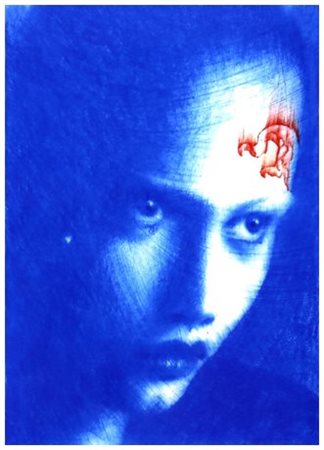 OMAR GALLIANI 1954 Senza titolo Pastelli policromi su cartoncino 50 x 35....