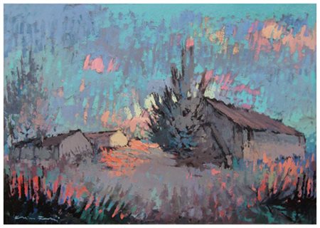 VOLTOLINO FONTANI Livorno 1920 – Livorno 1976 Senza titolo Olio su tela 49,5...