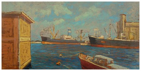 NELLO GIOVANNELLI Livorno 1922 – Livorno 1996 Senza titolo Olio su tavola...