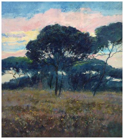 PIERO TONFONI Livorno 1944 – Livorno 2015 Olio su tavola 41 x 36. Firma in b....