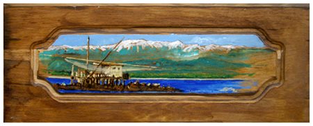 MASSIMO LOMI Livorno 1953 San Rossore da Bocca d’Arno 2014 Tempera su tavola...