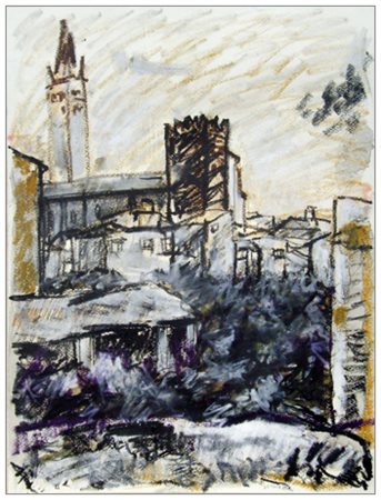 RENZO GRAZZINI Firenze 1912 – Firenze 1990 Senza titolo T.m. su carta...