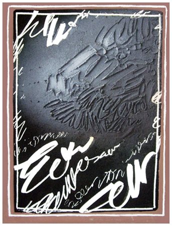 AGOSTINO FERRARI Milano 1938 Senza titolo Sabbia e t.m. su cartone 64,5 x 50....