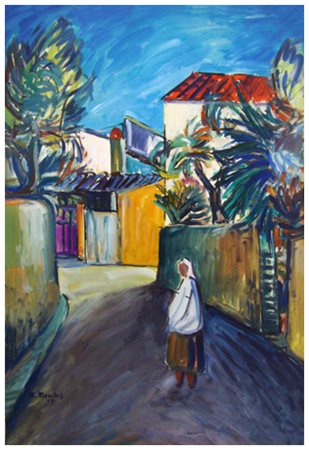 ORLANDO MENCHIS Firenze 1921 – Firenze ? Senza titolo 1959 Olio su tavola 70...