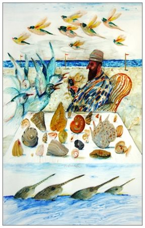 ANTONIO POSSENTI Lucca 1933 Senza titolo Pittura e t.m. su cartoncino 70 x...