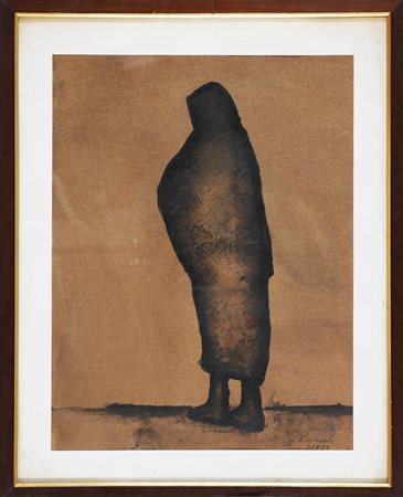 KURACH IVAN (1909 - 1968) Senza titolo. 1963. Tecnica mista su cartoncino. Cm...