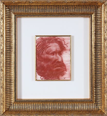 ANNIGONI PIETRO (1910 - 1988) Volto. Sanguigna su carta . Cm 19,00 x 15,00....
