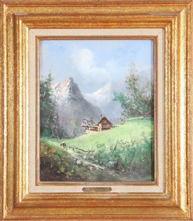 BRIOSCHI AHTOS RENZO (1922 - 2000) Lotto composto da n.2 opere. Paesaggio...