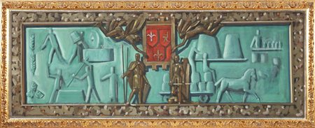 RESENTERA WALTER (1907 - 1995) Senza titolo. Tempera su tavola. Cm 145,00 x...