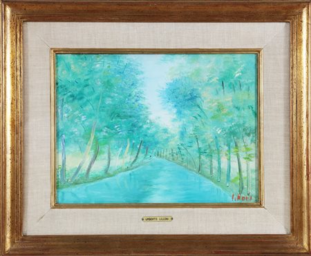 LILLONI UMBERTO (1898 - 1980) Senza titolo. Olio su tela. Cm 39,50 x 29,50....