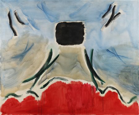 GUIDI VIRGILIO (1891 - 1994) Giudizio. Olio su tela. Cm 178,00 x 150,00. Anni...