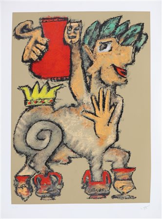 MATTA ROBERTO SEBASTIAN ANTONIO (1911 - 2002) Senza titolo. Litografia. Cm...