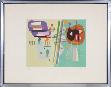 KANDINSKY WASSILY (1866 - 1944) Senza titolo. Litografia. Cm 72,00 x 56,00....