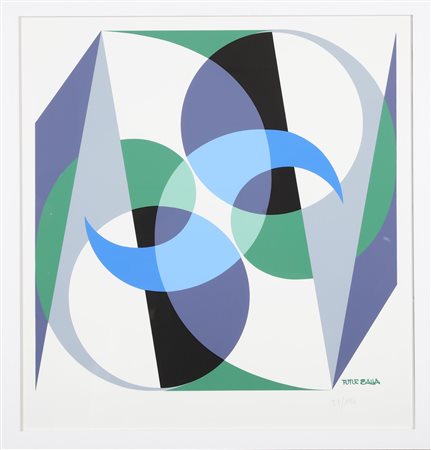 BALLA GIACOMO (1871 - 1958) Equilibrio spaziale. Litografia. Cm 70,00 x...