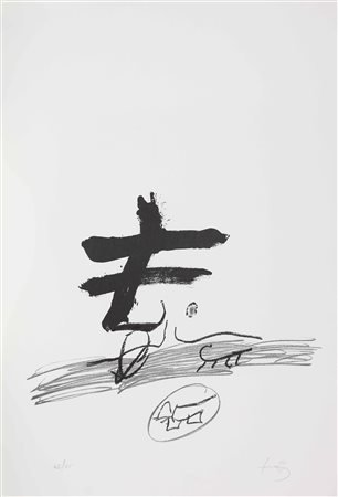 TAPIES ANTONI (1923 - 2012) Senza titolo. Litografia. Cm 59,00 x 82,50....
