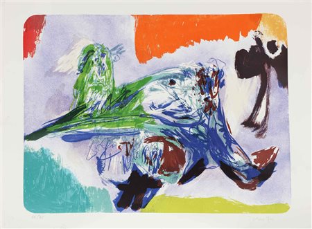 JORN ASGER (1914 - 1973) Senza titolo. 1970. Litografia. Cm 76,00 x 56,00....