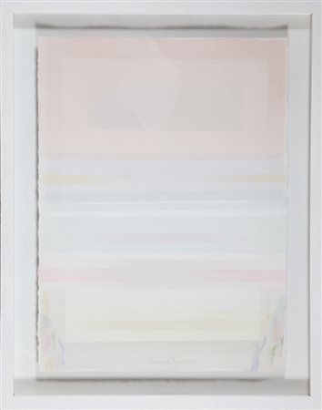 GUARNERI RICCARDO (n. 1933) Senza titolo. 2015. Tecnica mista su carta. Cm...