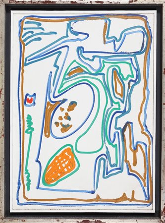 GRIBAUDO EZIO (n. 1929) Cuba Baia Cochino. 1967. Olio su tela. Cm 50,00 x...