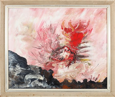 JOCHEMS HERBERT (1912 - 1975) Animale marino. 1968. Olio su tela. Cm 86,00 x...