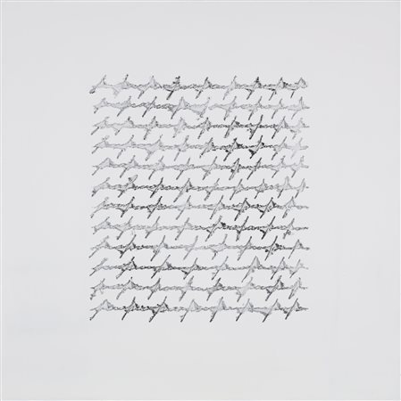 RAPETTI ALFREDO (n. 1961) Lettera. 2009. Tecnica mista su tela. Cm 60,00 x...