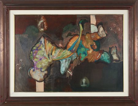 FIESCHI GIANNETTO (1921 - 2010) Infante sesto. 1968. Olio su tela. Cm 70,00 x...