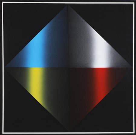 FINZI ENNIO (n. 1931) Alternando lo sguardo. 2015. Acrilico su tela. Cm 60,00...