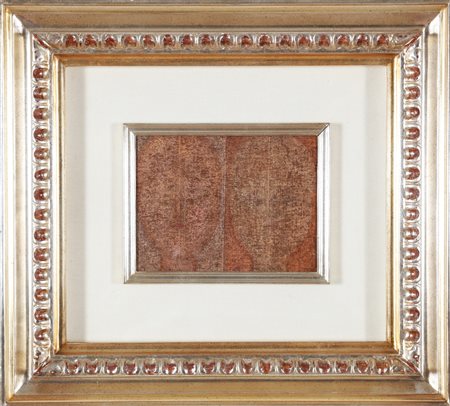 BUENO ANTONIO (1918 - 1985) Doppia impronta. 1961. Olio su tela. Cm 20,00 x...