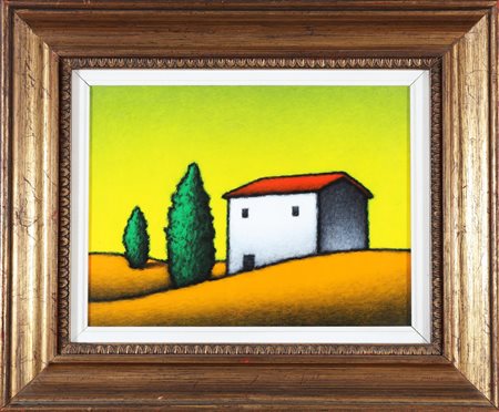 STEFANONI TINO (n. 1937) Senza titolo. 1987. Olio su tela. Cm 40,00 x 30,00....