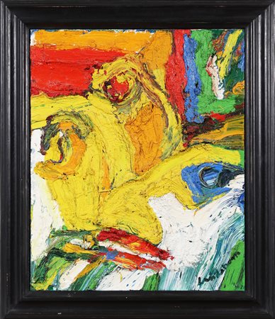 LINDSTRÖM BENGT (1925 - 2008) Senza titolo. 1989. Olio su tela. Cm 50,00 x...