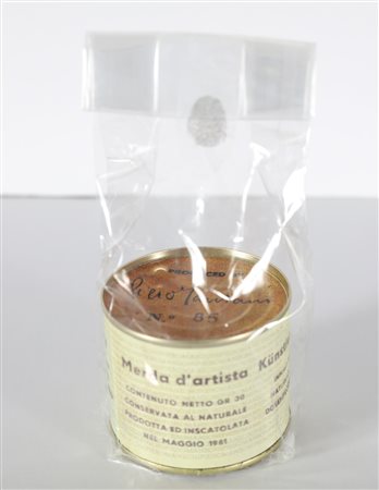 MANZONI PIERO (1963 - 2013) Merda d'artista. Multiplo. Cm 7,50 x 6,50....