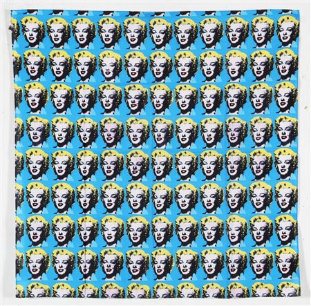 WARHOL ANDY (1928 - 1987) Marilyn. Bandana. Tecnica mista su cotone. Cm 55,00...