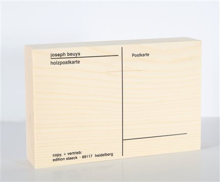 BEUYS JOSEPH (1921 - 1986) Postkarte. Legno. Cm 15,00 x 10,00 x 4,00. Edition...