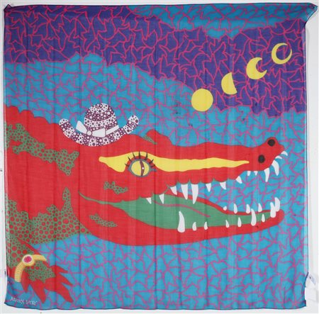 KUSAMA YAYOI (n. 1929) Senza titolo. Stmpa su materiale sintetico. Cm 128,00...