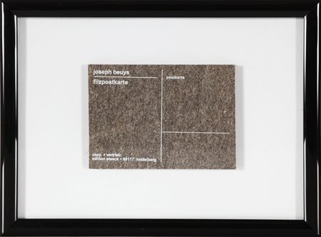 BEUYS JOSEPH (1921 - 1986) Postkarte. Feltro. Cm 15,00 x 10,50. Edition...
