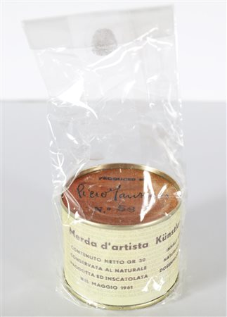 MANZONI PIERO (1963 - 2013) Merda d'artista. Latta. Cm 7,50 x 7,00. N.59....