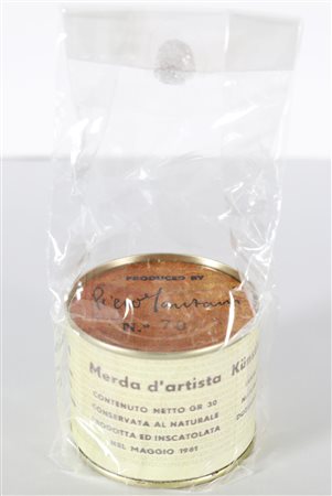 MANZONI PIERO (1963 - 2013) Merda d'Artista. Latta. Cm 7,50 x 7,00. N.70....