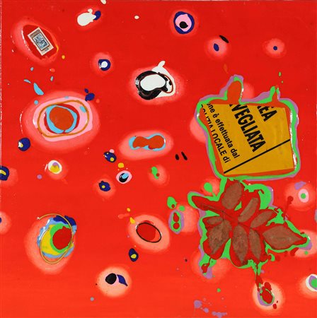 NUCARA RENZO (n. 1955) Resinfilm 393. 2007. Tecnica mista su tavola. Cm 50,00...