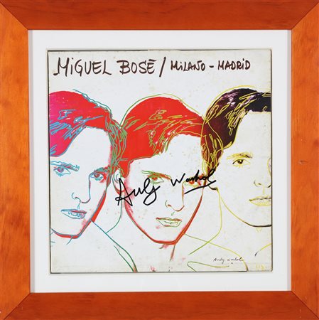WARHOL ANDY (1928 - 1987) Disco Miguel /Bose Milano - Madrid. Disco. Cm 31,00...