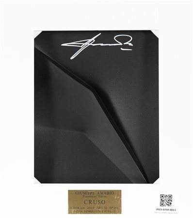 AMADIO GIUSEPPE (n. 1944) Cruso. 2014. Acrilico su resina estroflessa. Cm...