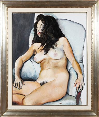 GUTTUSO RENATO (1912 - 1987) Nudo addormentato. 1960. Olio su tela. Cm 80,00...