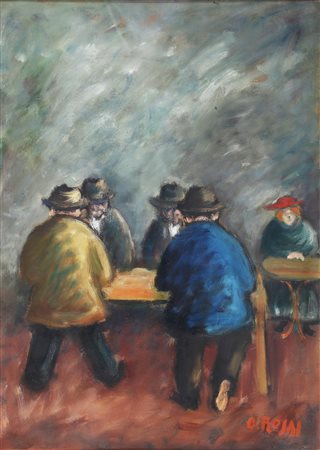 ROSAI OTTONE (1895 - 1957) Senza titolo. Olio su cartone. Cm 50,00 x 70,00....